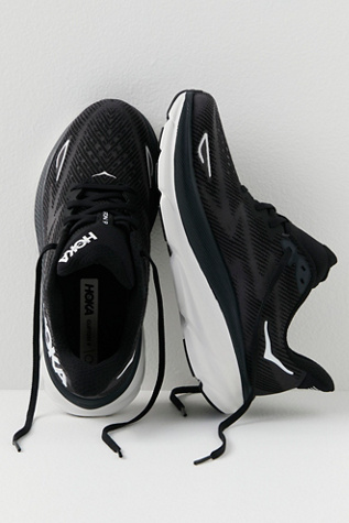 HOKA Clifton 9 Sneakers at FP Movement, Black/White, US 7.5