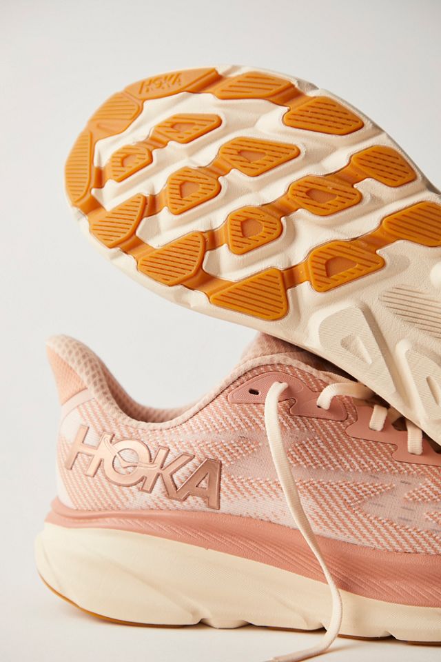 Free People Hoka Clifton 9 Sneakers in Pink