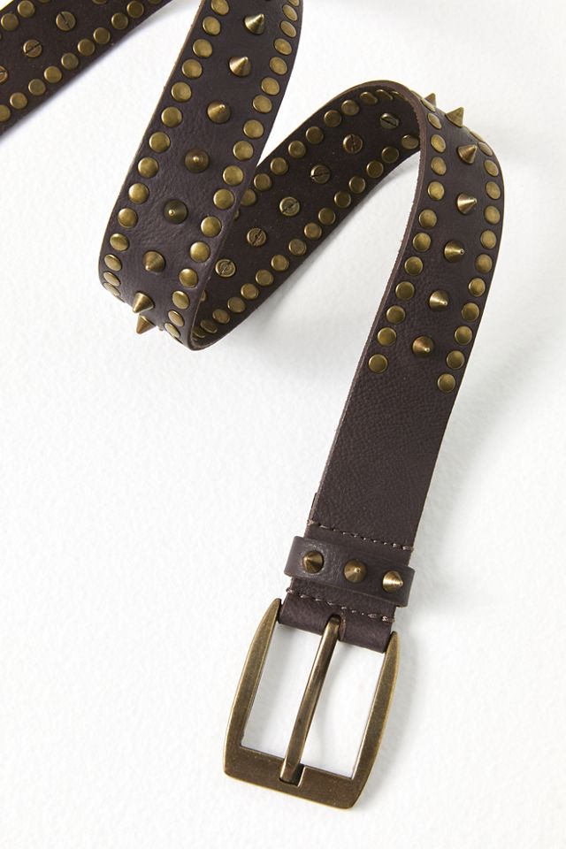 Free People Vertigo Studded Brown Belt nwt M/L Free People Size M Brown Belts for Women for sale | eBay main image 3