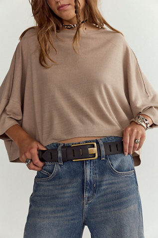 We The Free Jona Belt at Free People in Black, Size: S-M/P-M