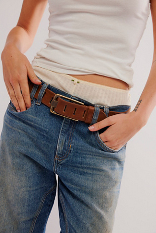 We The Free Jona Belt at Free People in Mocha, Size: M/L