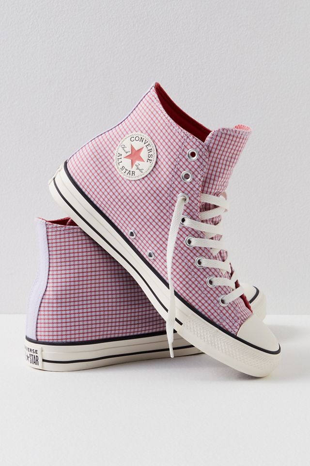 Checkered store chuck taylors