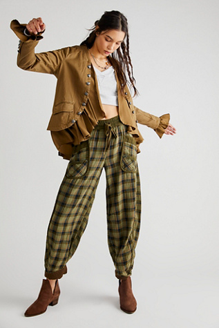 HOWDY PRINT BARREL PANT