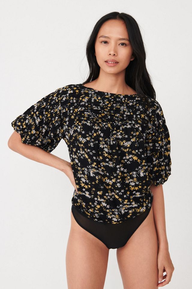 Free People - Women's In My Head Floral Lace Bodysuit