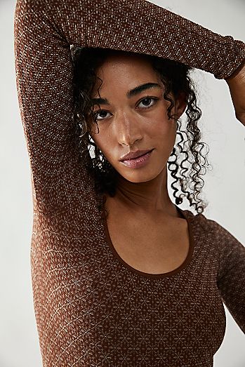Details about   NWT Free People Love Valley Long Sleeve High/Low Top Size XS 