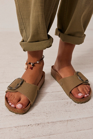 Birkenstock Madrid Big Buckle Canvas Sandals