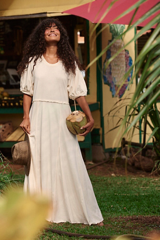 Brentwood Maxi Dress by free-est at Free People in White, Size: XL