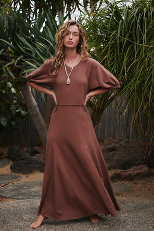 Brentwood Maxi by free-est at Free People in Cacao, Size: Large