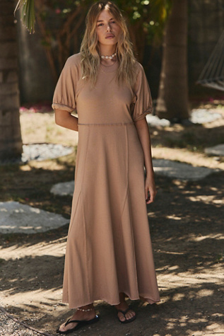 Brentwood Maxi Dress by free-est at Free People in Brown, Size: M