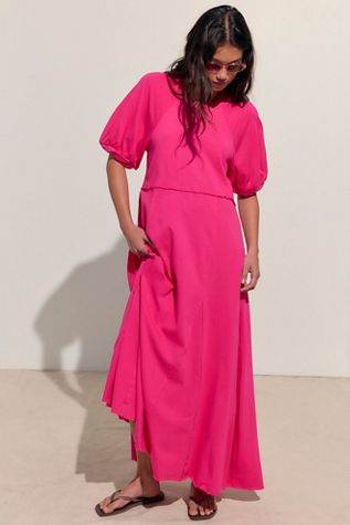 free people pink midi dress Free People Oasis Midi Dress by Free People