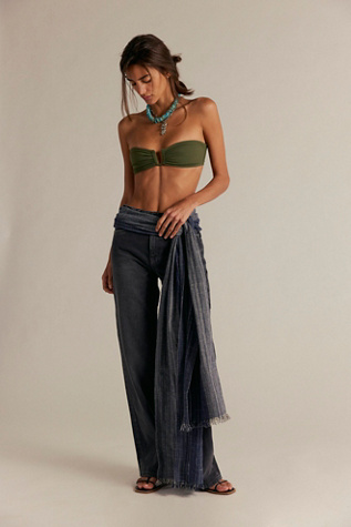 We The Free Tinsley Baggy High-Rise Jeans at Free People in Celestial Black, Size: 33