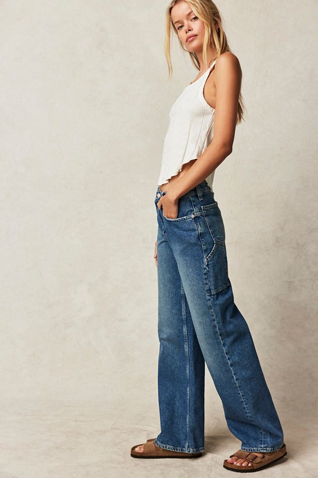 Free People Tinsley Baggy High-Rise Jeans. 3