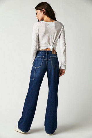 We The Free Tinsley Baggy High-Rise Jeans At Free People In Dark Romance, Size: 32