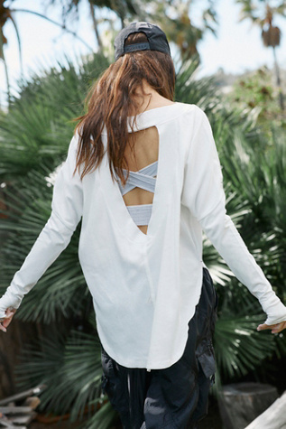Simply Layer Top by FP Movement at Free People, Ivory, M