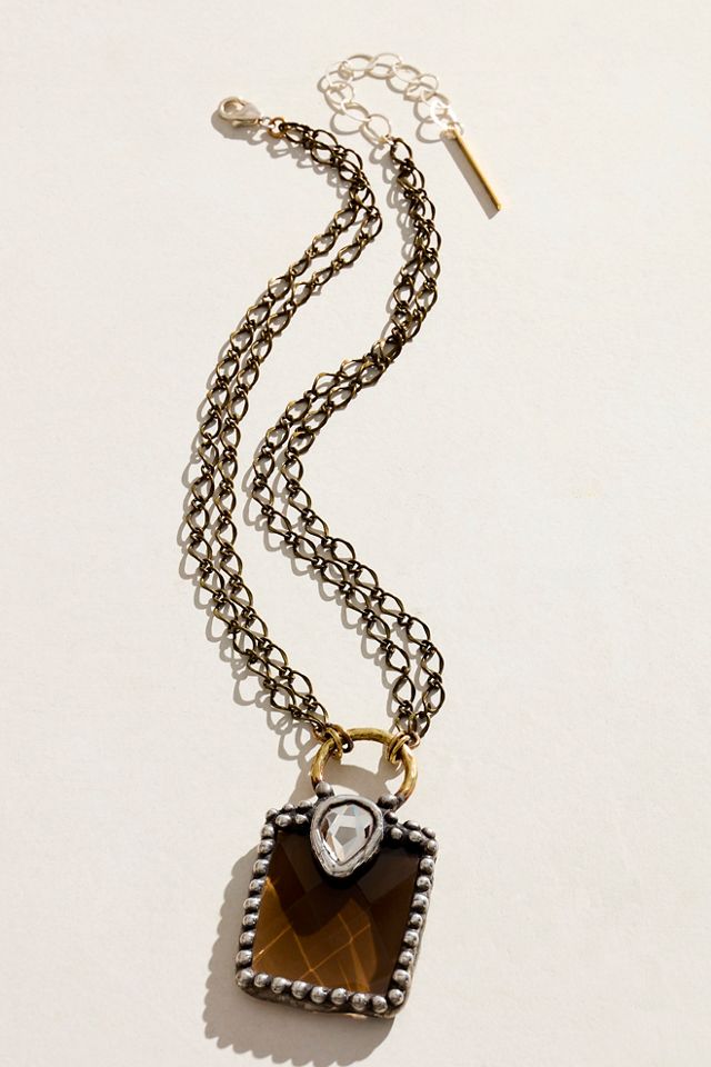 Mikal Winn Smoky Quartz Pendant Necklace #2