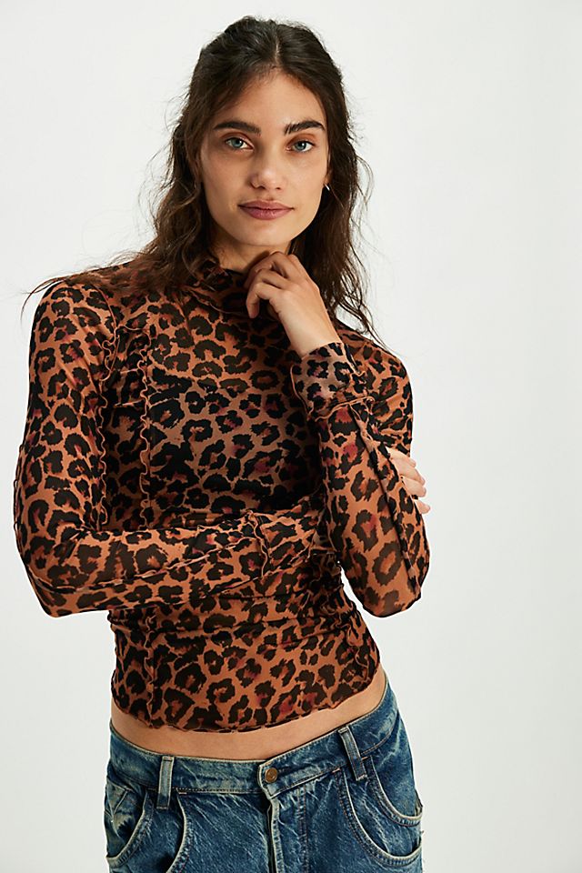 Charlie Printed Mesh Top | Free People Charlie Printed Mesh Top | Free People