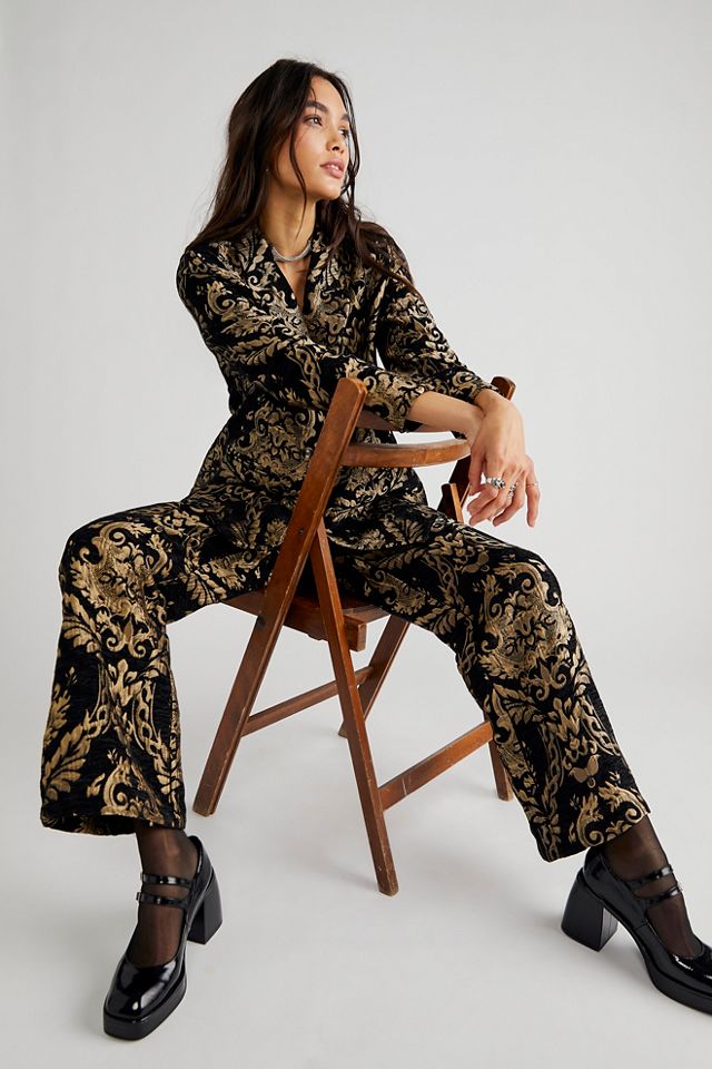 MINKPINK Golden Jaquard Suit #3