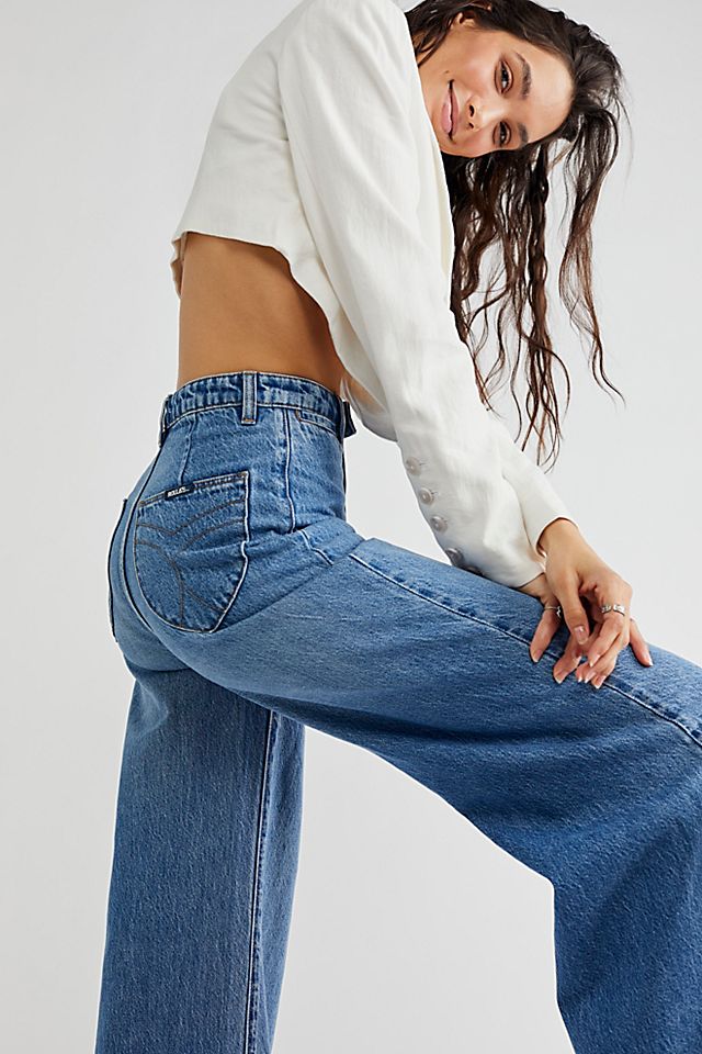 Rolla's Camille Super Flare Jeans | Free People