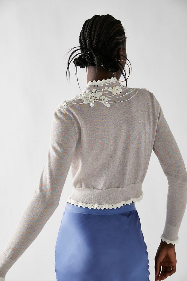 LoveShackFancy Melon Cardigan #1