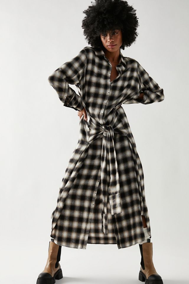 Robe midi à ceinture à carreaux Nicholas K #3