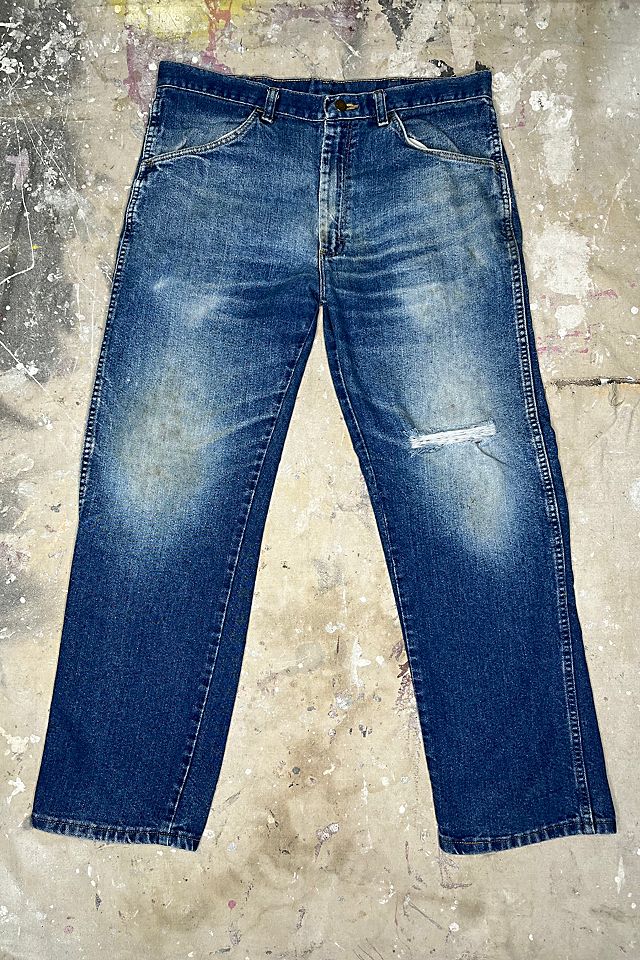 Vintage Distressed Denim Wrangler Pants Selected by Wax Plant | Free People