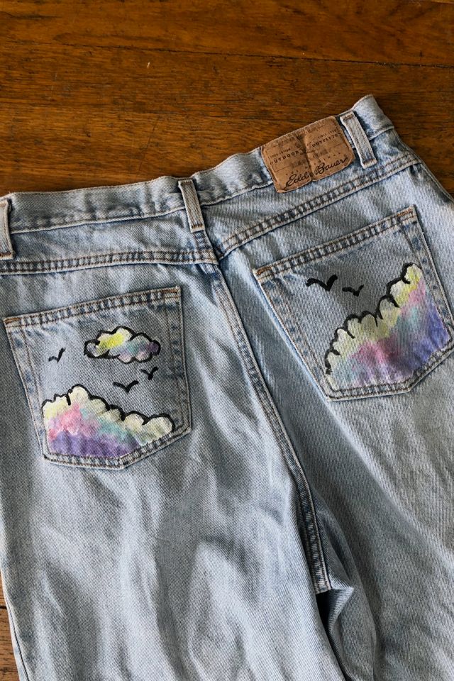 1990's Hand Painted Stone Wash Denim Selected by Cherry #2