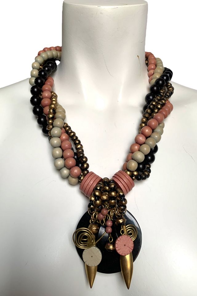 Vintage 1980s Art to Wear Statement Necklace Selected by SharpLilTeeth #2