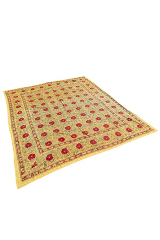 Vintage 1960s Hand Blocked Printed Throw Selected by SharpLilTeeth