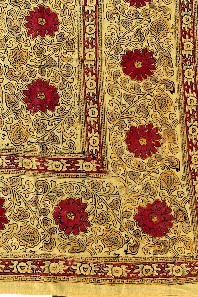 Vintage 1960s Hand Blocked Printed Throw Selected by SharpLilTeeth #1