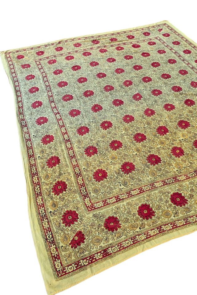 Vintage 1960s Hand Blocked Printed Throw Selected by SharpLilTeeth #3