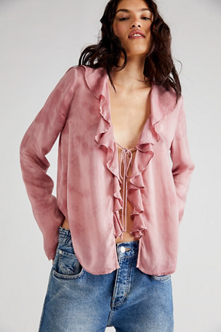 Free People Sascha Top In Dried Currant Combo