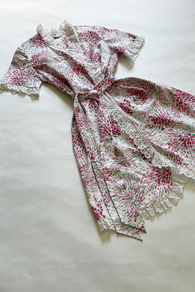 Vintage Floral Wrap Robe Selected by FernMercantile #1