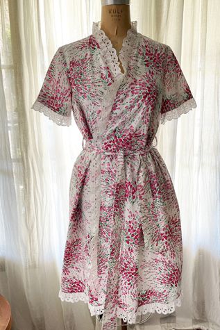 Vintage Floral Wrap Robe Selected by FernMercantile