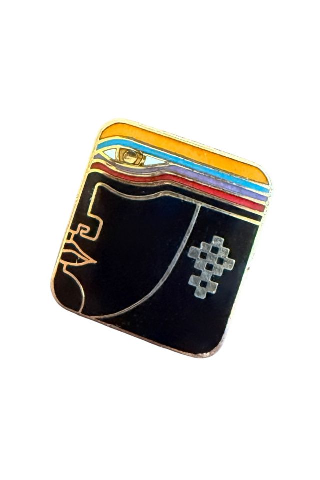 Vintage 1980s Laurel Burch Rainbow Mask Earrings Selected by Personal Choice #2