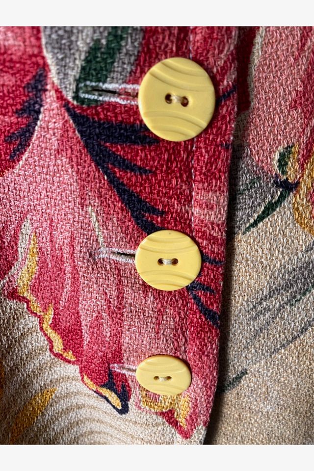 1970s Bark Cloth Tailored Jacket Selected By Ritual Vintage #3