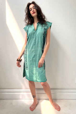 woven smock dress