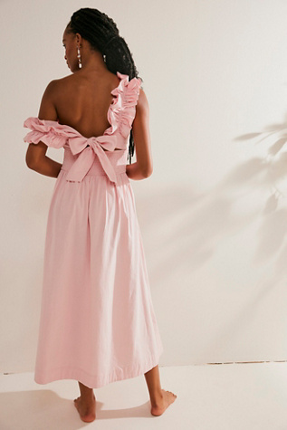 Ruffle It Up Midi by free-est at Free People in Pink Chalk, Size: Large