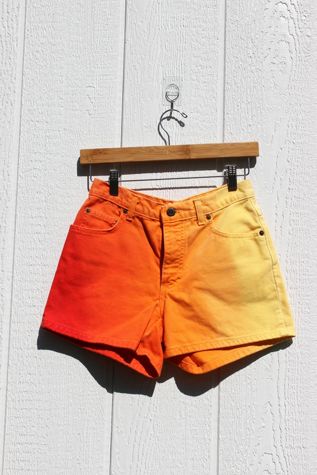 1980s Sunset Faded High Waisted Denim Shorts Selected By Moons + Junes Vintage