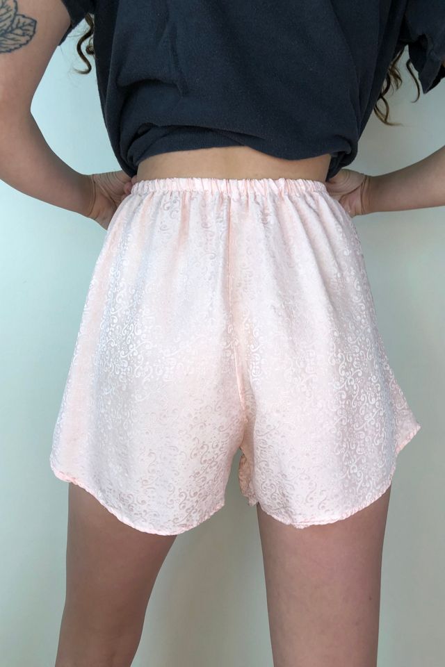 Silk Bubble Gum Pink Vintage High Waist Shorts Selected by Picky Jane #2