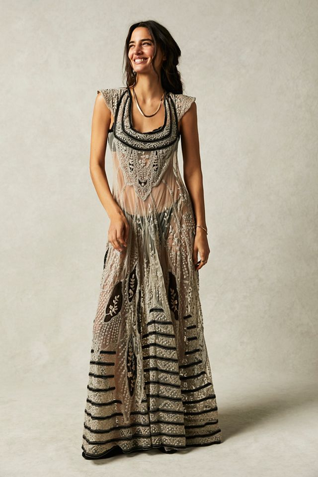 free people maxi lace dress