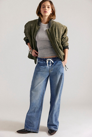 OneTeaspoon Roadhouse Wide-Leg Drawstring Jeans