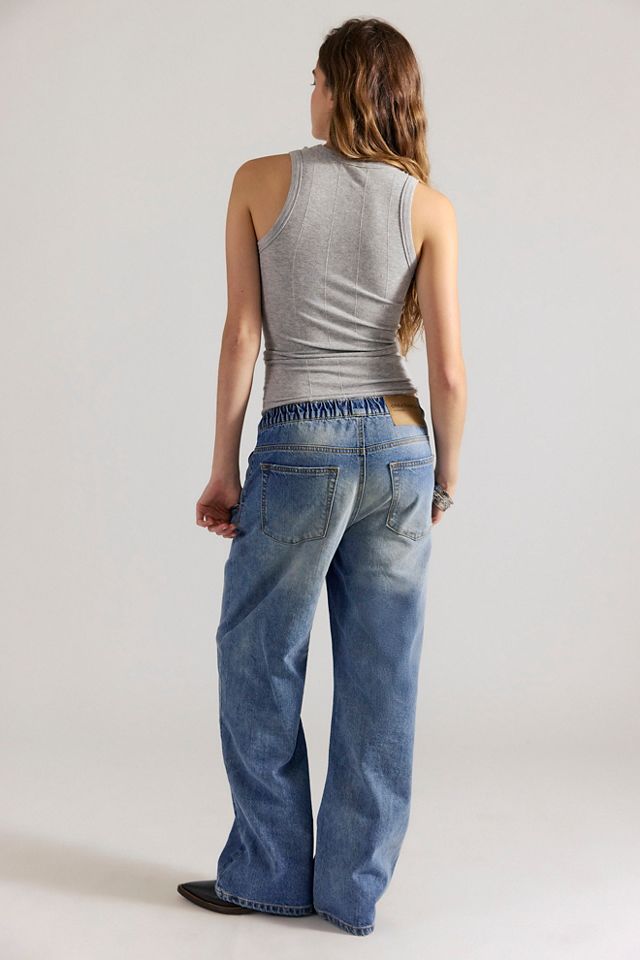 OneTeaspoon Roadhouse Wide-Leg Drawstring Jeans #1