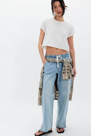 OneTeaspoon Roadhouse Wide-Leg Drawstring Jeans