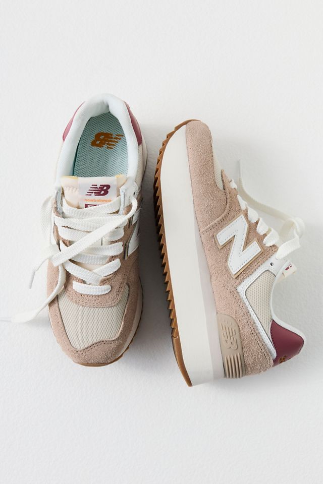 Messing Goedaardig Schrijfmachine New Balance 574+ Sneakers | Free People