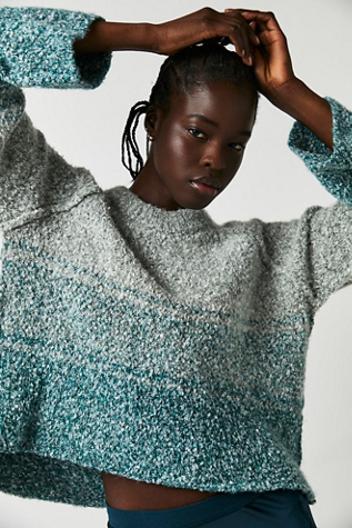 Maglione Cocoon Free People BFF Dip Dye - Rosa/Marrone - Taglia XS - 30% Acrilico 66% Poliestere - Foto 2