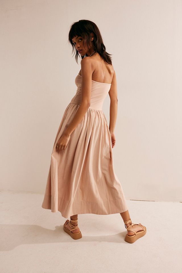 FREE PEOPLE ONDA DROP WAIST DRESS - TUCSANY main image 1
