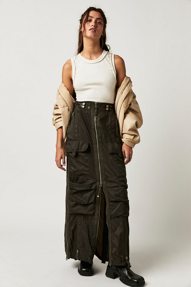 Diesel Crep Cargo Skirt | Free People UK