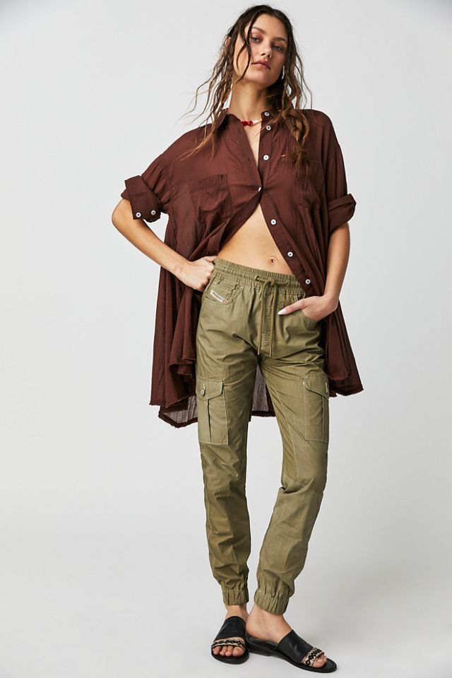 Free To Create High Waisted Cargo Pants