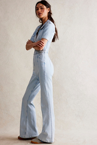 We The Free Jayde Flare Jumpsuit at Free People in Whimsy, Size: Medium