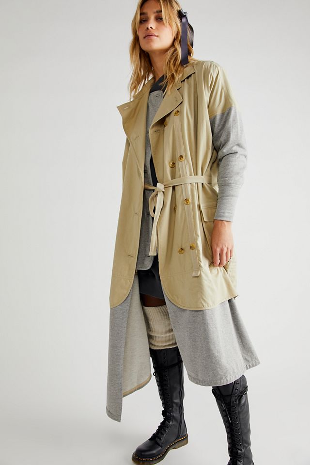 Free people trench coat best sale